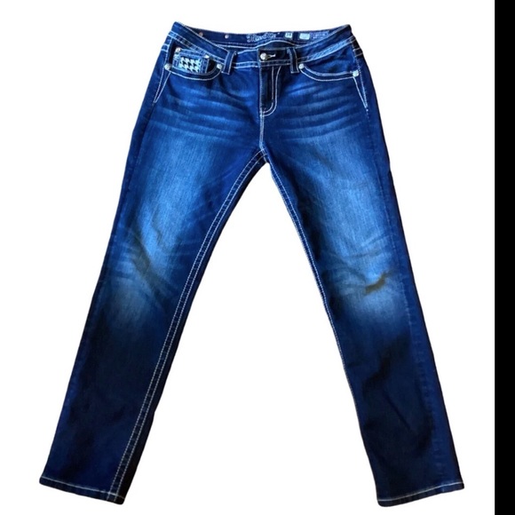 ‼️SOLD‼️ Women’s Miss Me Mid-Rise Skinny Jeans Size 34 - Picture 2 of 9